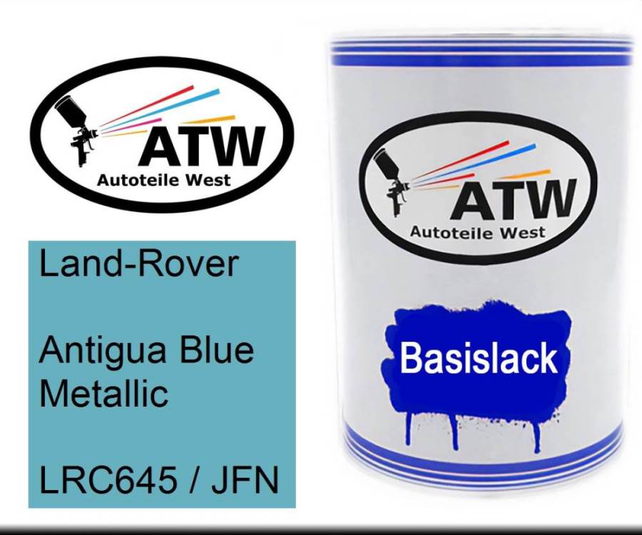 Land-Rover, Antigua Blue Metallic, LRC645 / JFN: 500ml Lackdose, von ATW Autoteile West.